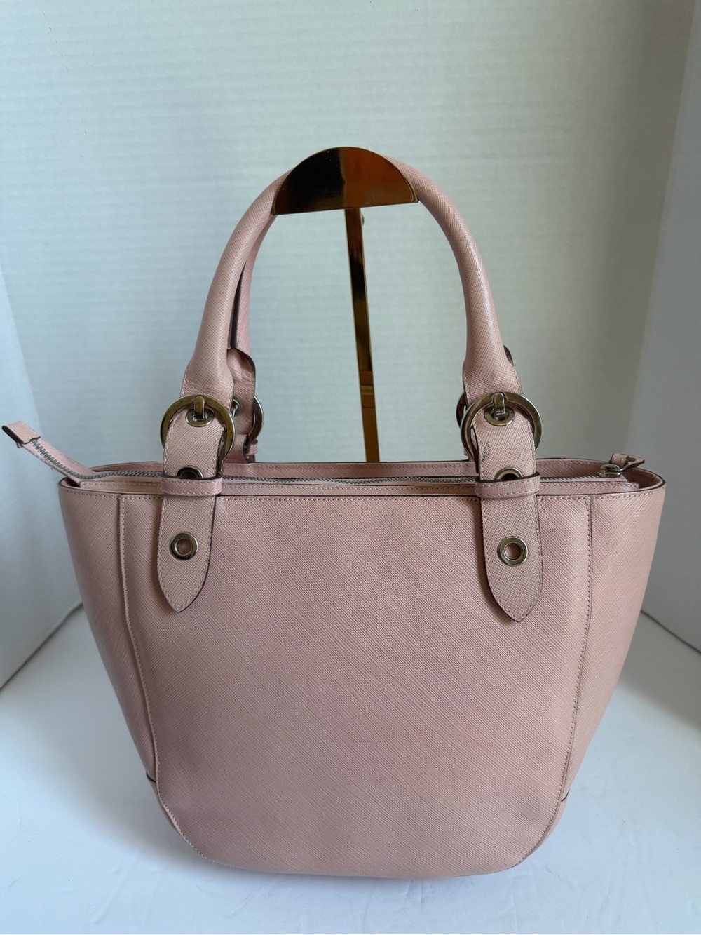 Salvatore Ferragamo Blush Pink Structured Tote